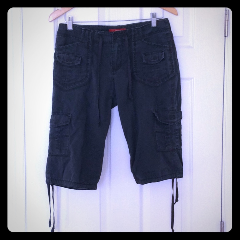 Unionbay Capri Shorts Blue/Gray Juniors Size 5